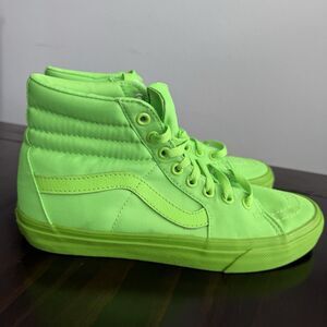 Size 8.5 - Vans Authentic Brite Neon Green